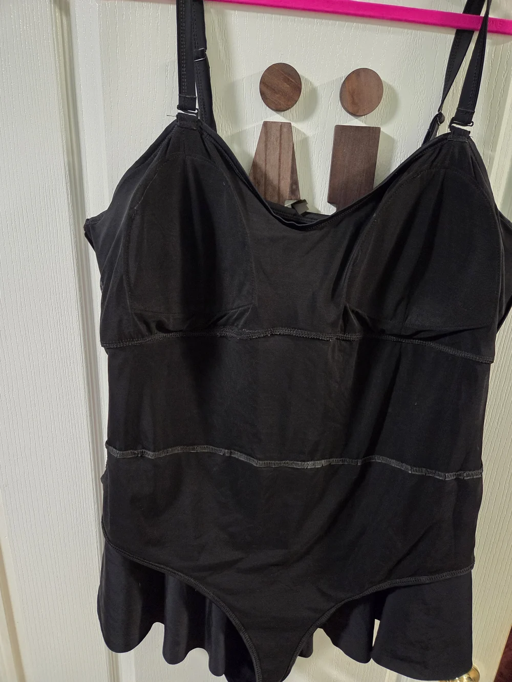 GUC Torrid Black Onepiece Swimdress With Convertible Back- Size 4x - Picture 5 of 12